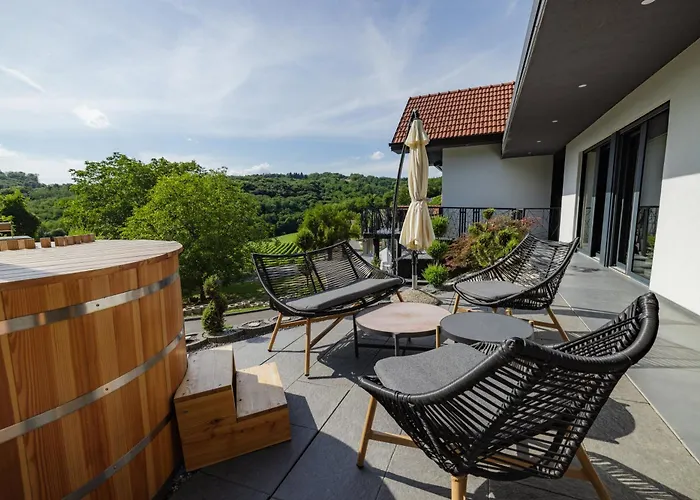 In The Vineyard With Pool, Hottub & Sauna Villa *